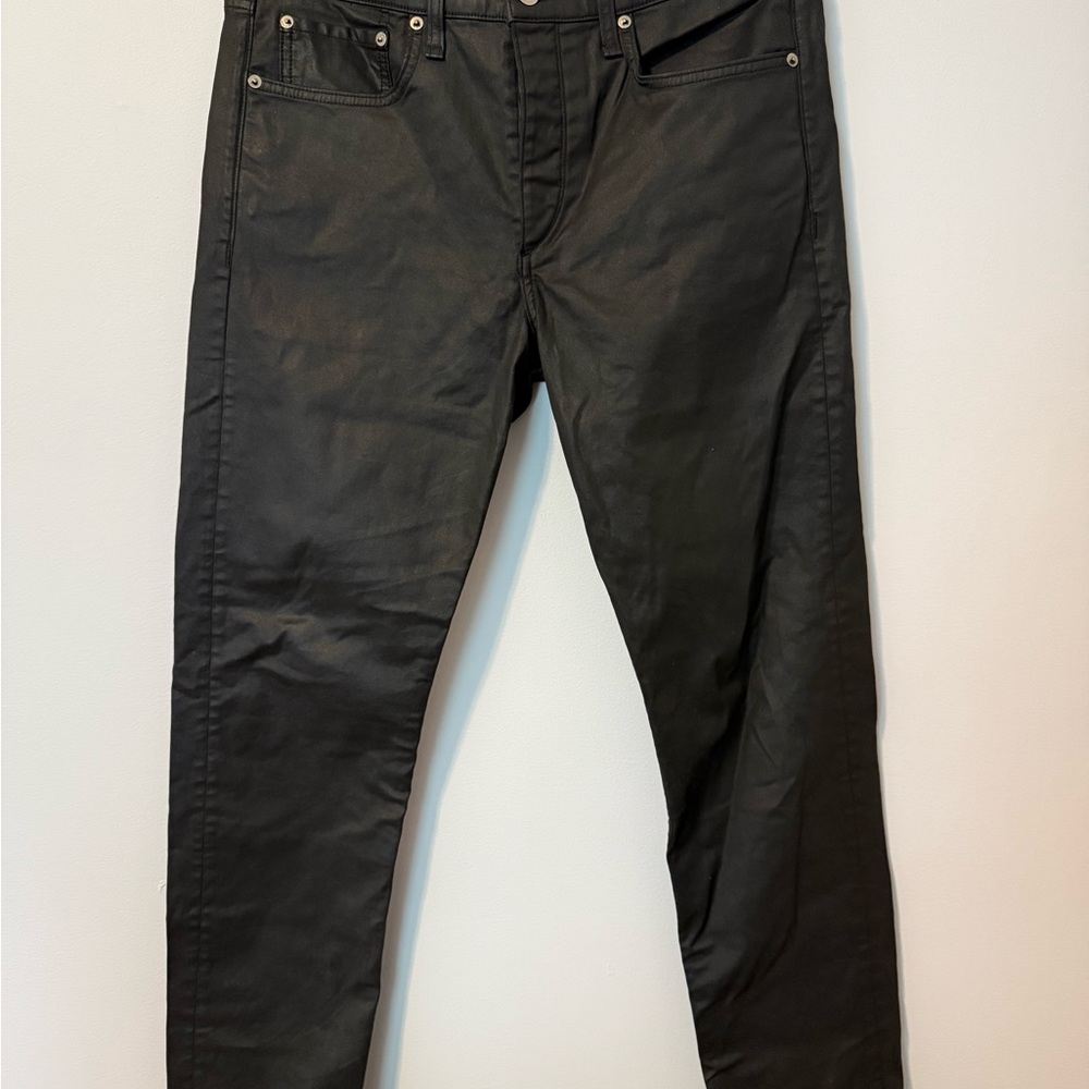 Rag & Bone Fit 2 Slim Coated Clay Button Fly Jeans Men’s Size 33x32 M1223CBONCTC